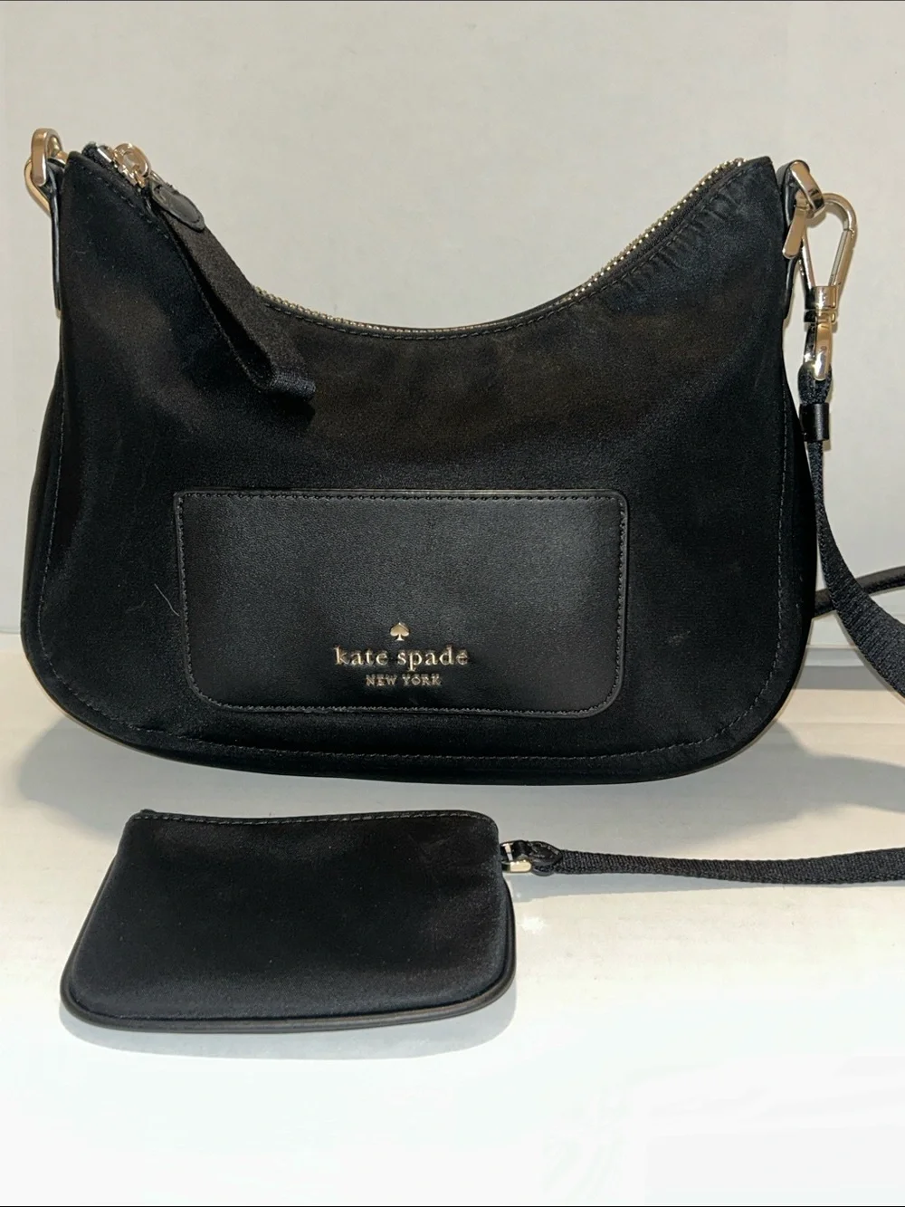 Kate Spade Black Chelsea Nylon Crossbody Bag